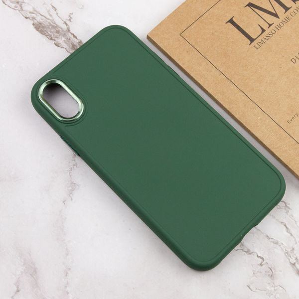 TPU чохол Bonbon Metal Style для для Apple iPhone XR (6.1") Зелений / Army green (215455) 215455 фото