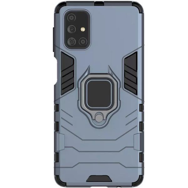 Ударостійкий чохол Transformer Ring for Magnet для для Samsung Galaxy M31s Сірий / Metal slate (146456) 146456 фото