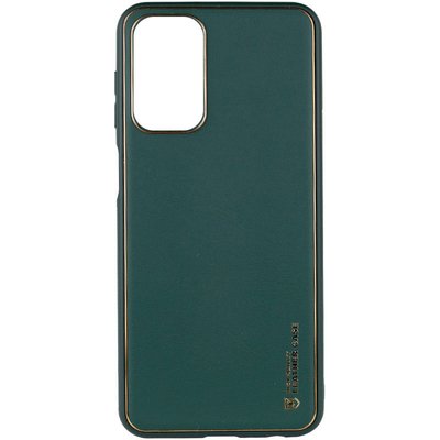 Шкіряний чохол Xshield для Xiaomi Redmi Note 10 Зелений / Army green (261804) 261804 фото