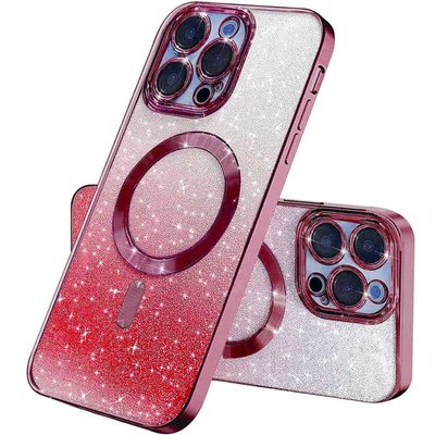 TPU чохол Delight case with MagSafe з захисними лінзами на камеру для Apple iPhone 14 Pro Max (6.7") Червоний / Red (261407) 261407 фото