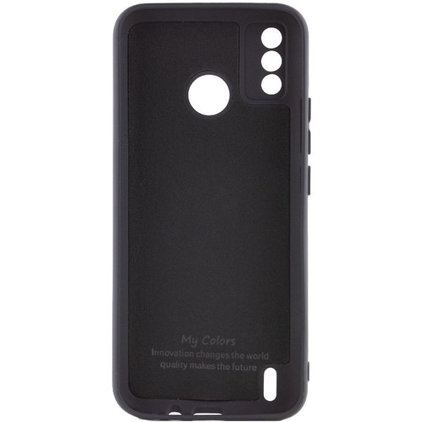 Чохол Silicone Cover My Color Full Camera (A) для TECNO Spark 6 Go Чорний / Black (207172) 207172 фото