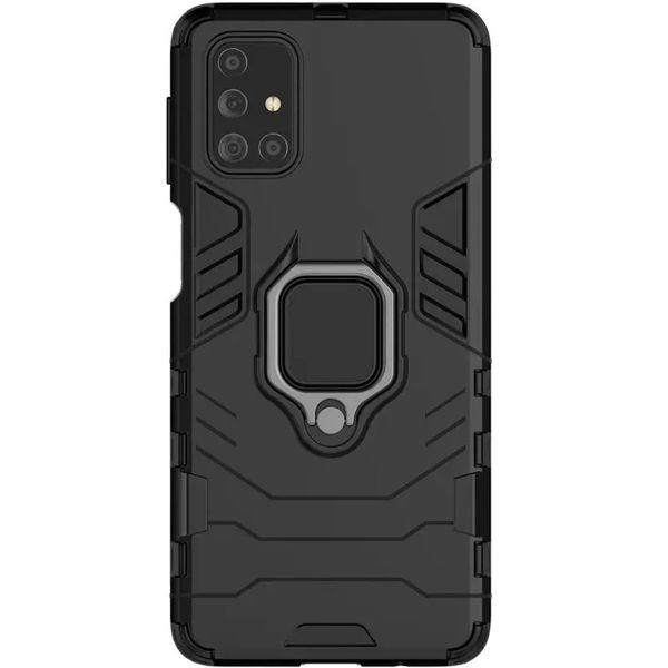 Ударостійкий чохол Transformer Ring for Magnet для для Samsung Galaxy M31s Чорний / Soul Black (146457) 146457 фото