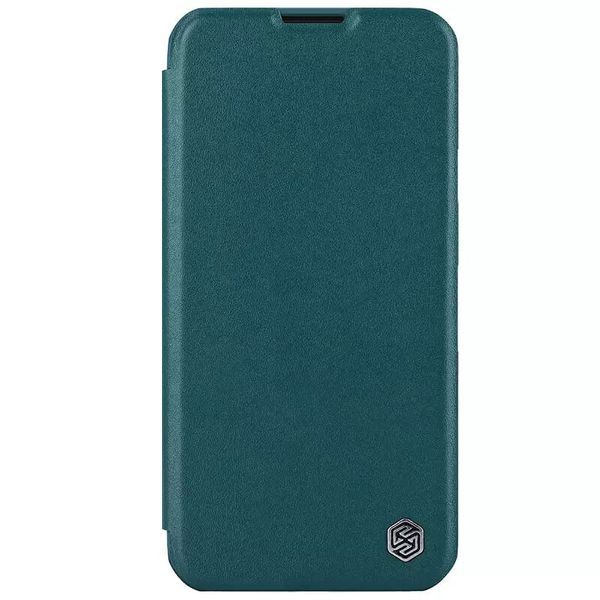 Шкіряний чохол (книга) Nillkin Qin Pro Plain Camshield для Apple iPhone 15 Pro (6.1") Зелений (267178) 267178 фото