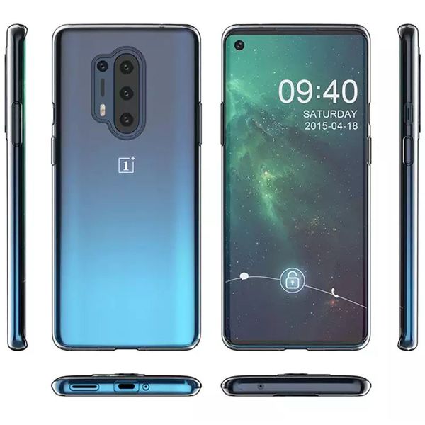 TPU чохол Epic Transparent 1,0mm для OnePlus 8 Pro Безбарвний (прозорий) (146727) 146727 фото