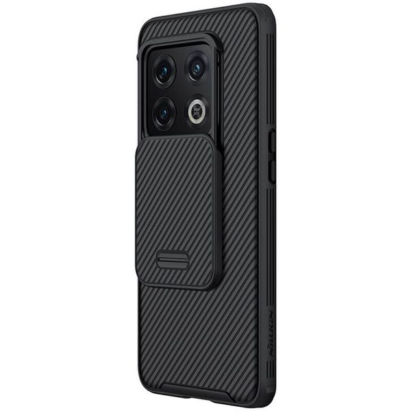 Карбонова накладка Nillkin Camshield (зі шторкою для камери) для OnePlus 10 Pro Чорний / Black (210087) 210087 фото