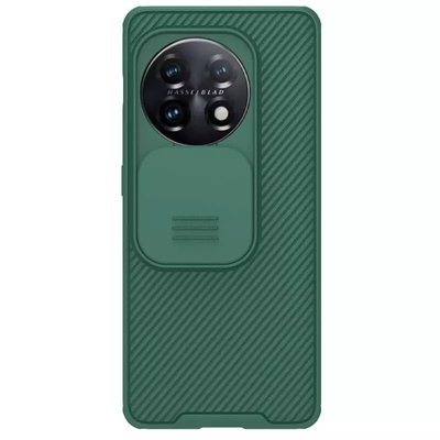 Карбонова накладка Nillkin Camshield (зі шторкою для камери) для OnePlus 11 Зелений / Dark Green (246245) 246245 фото