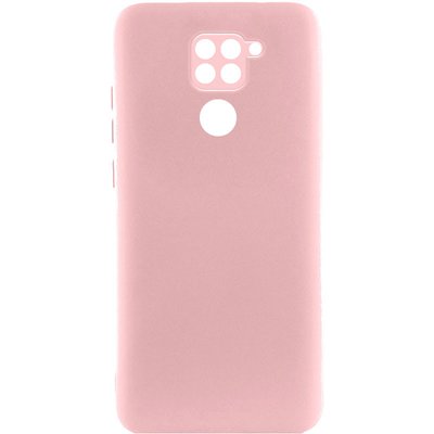 Чохол Silicone Cover Lakshmi Full Camera (A) для Xiaomi Redmi Note 9 4G Рожевий / Pink (225767) 225767 фото