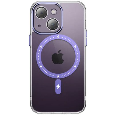 Чохол TPU+PC Colorful with MagSafe для Apple iPhone 14 (6.1") Purple (255403) 255403 фото