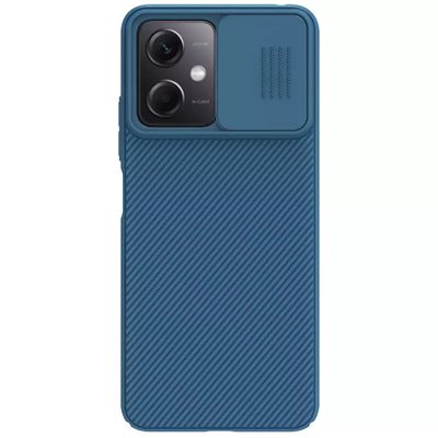 Карбонова накладка Nillkin Camshield (зі шторкою для камери) для Xiaomi Redmi Note 11S Синій / Blue (228339) 228339 фото