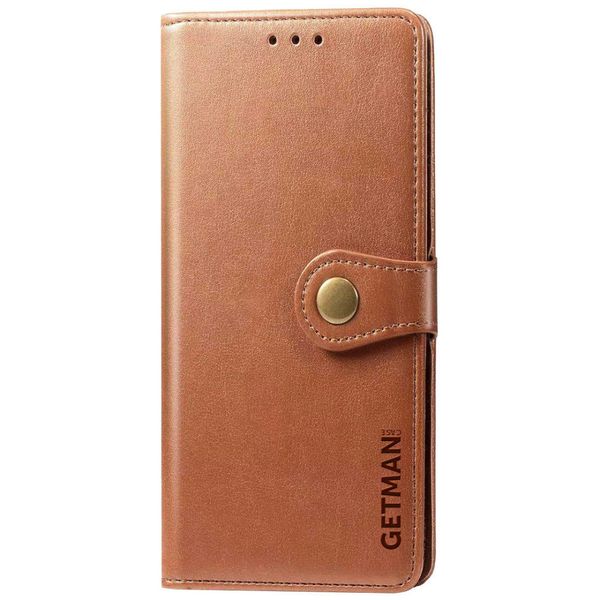 Шкіряний чохол книжка GETMAN Gallant (PU) для Oppo A52 Коричневий (159898) 159898 фото