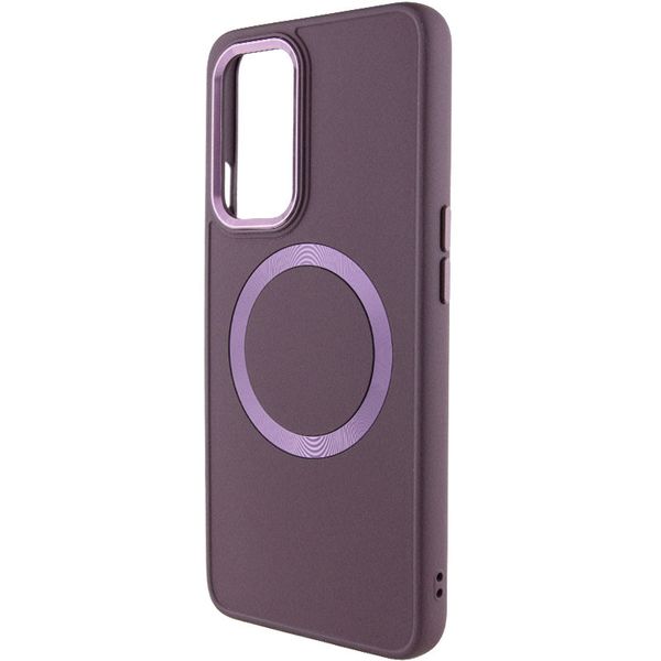 TPU чохол Bonbon Metal Style with MagSafe для OnePlus 9 Pro Бордовий / Plum (258536) 258536 фото