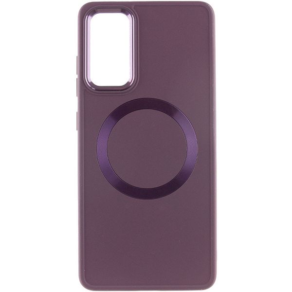 TPU чохол Bonbon Metal Style with MagSafe для Samsung Galaxy S21+ Бордовий / Plum (258588) 258588 фото