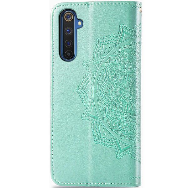 Шкіряний чохол (книжка) Art Case з візитницею для Realme 6 Pro Бірюзовий (127820) 127820 фото