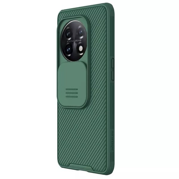 Карбонова накладка Nillkin Camshield (зі шторкою для камери) для OnePlus 11 Зелений / Dark Green (246245) 246245 фото