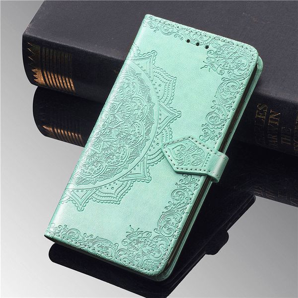 Шкіряний чохол (книжка) Art Case з візитницею для Realme 6 Pro Бірюзовий (127820) 127820 фото