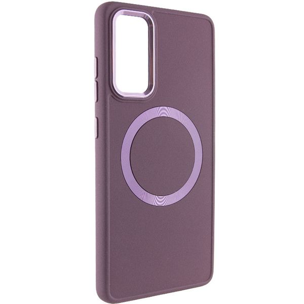 TPU чохол Bonbon Metal Style with MagSafe для Samsung Galaxy S21+ Бордовий / Plum (258588) 258588 фото