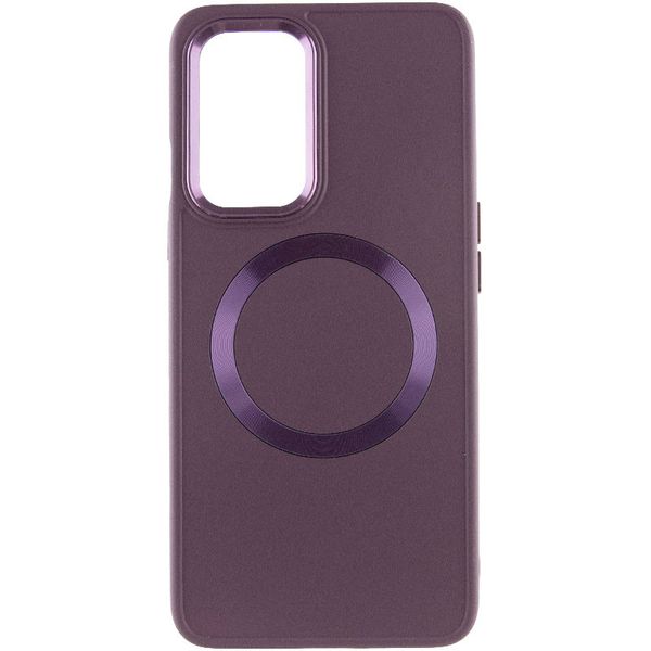 TPU чохол Bonbon Metal Style with MagSafe для OnePlus 9 Pro Бордовий / Plum (258536) 258536 фото