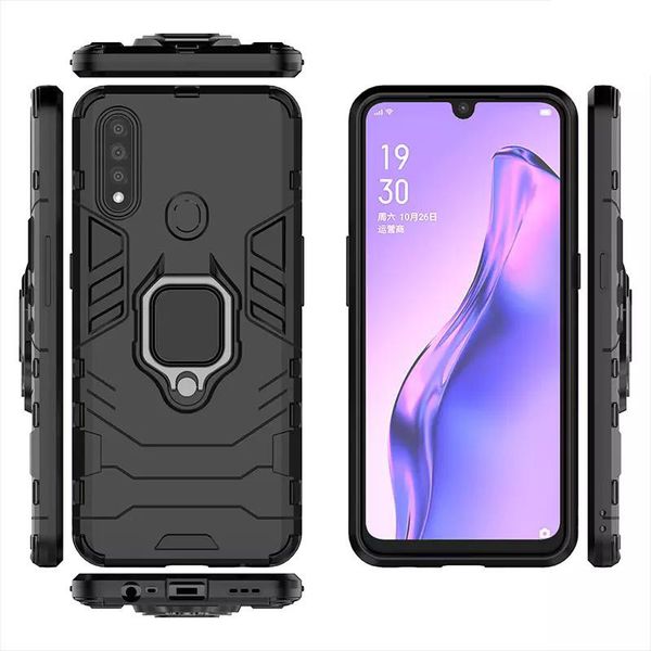 Ударостійкий чохол Transformer Ring for Magnet для для Oppo A31 Чорний / Soul Black (182582) 182582 фото