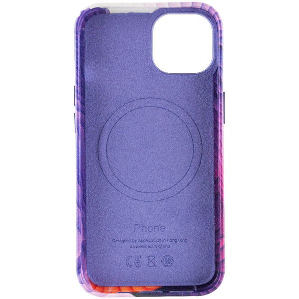 Шкіряний чохол Colour Splash для Apple iPhone 14 Plus (6.7") Purple / Pink (251829) 251829 фото