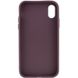 TPU чохол Bonbon Metal Style для для Apple iPhone XR (6.1") Бордовий / Plum (215458) 215458 фото 3