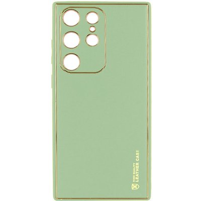 Шкіряний чохол Xshield для Samsung Galaxy S21 Ultra Зелений / Pistachio (261714) 261714 фото