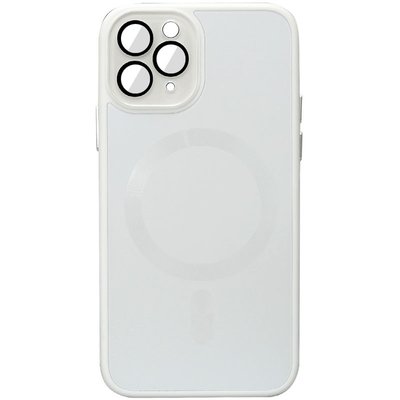 Чохол TPU+Glass Sapphire Midnight with MagSafe для Apple iPhone 11 Pro (5.8") Білий / White (257041) 257041 фото