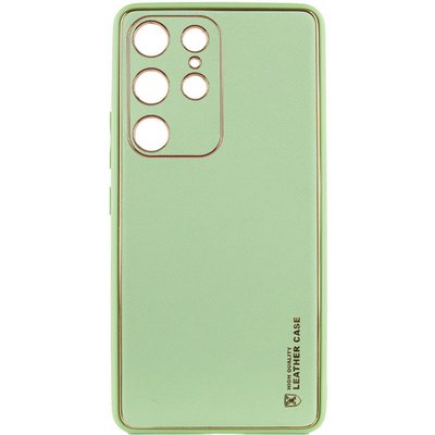 Шкіряний чохол Xshield для Samsung Galaxy S21 Ultra Зелений / Pistachio (261714) 261714 фото