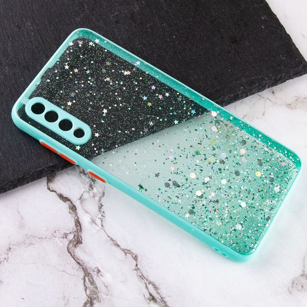 TPU чохол Spangle star з захистом камери для Samsung Galaxy A50 (A505F) Бірюзовий (201074) 201074 фото