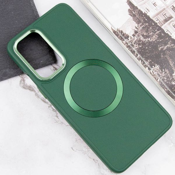 TPU чохол Bonbon Metal Style with MagSafe для OnePlus 9 Pro Зелений / Army Green (258538) 258538 фото