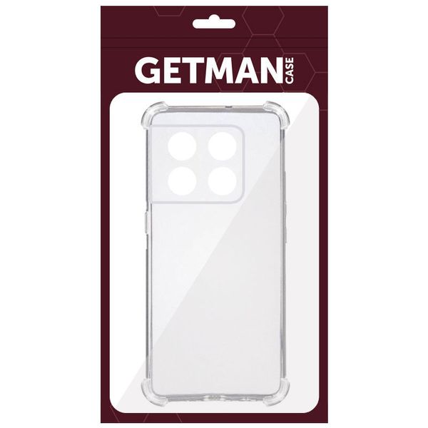 TPU чохол GETMAN Ease logo посилені кути Full Camera для OnePlus 10T Безбарвний (прозорий) (284344) 284344 фото