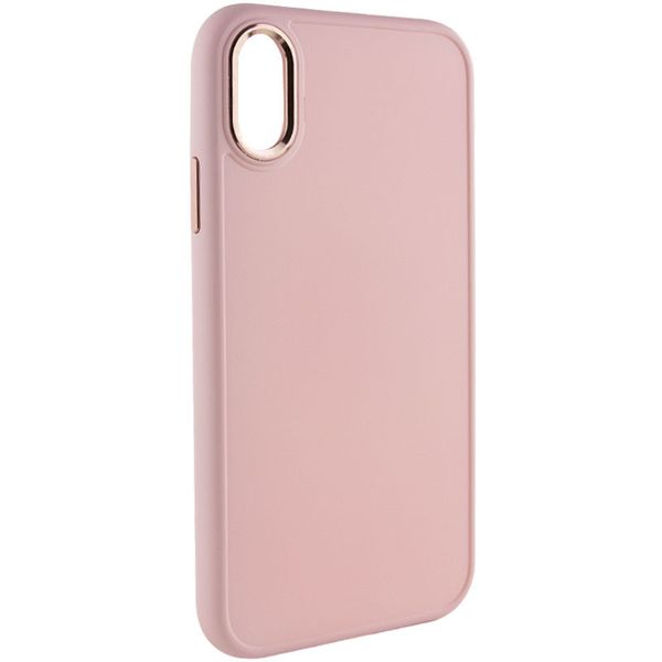 TPU чохол Bonbon Metal Style для для Apple iPhone XR (6.1") Рожевий / Light pink (215459) 215459 фото