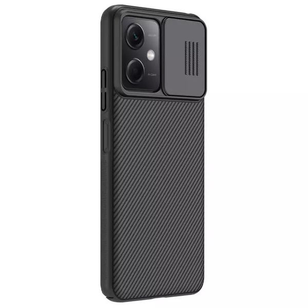 Карбонова накладка Nillkin Camshield (зі шторкою для камери) для Xiaomi Redmi Note 11S Чорний / Black (228340) 228340 фото