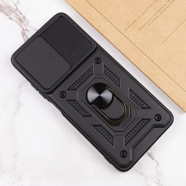 Ударостійкий чохол Camshield Serge Ring for Magnet для Xiaomi Redmi 12 Чорний (259357) 259357 фото