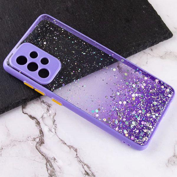 TPU чохол Spangle star з захистом камери для Samsung Galaxy A32 (A325F) 4G Бузковий (201105) 201105 фото