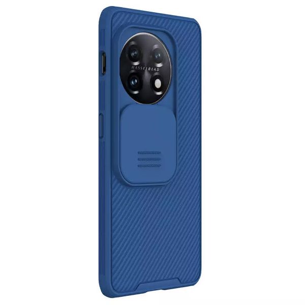 Карбонова накладка Nillkin Camshield (зі шторкою для камери) для OnePlus 11 Синій / Navy (246246) 246246 фото