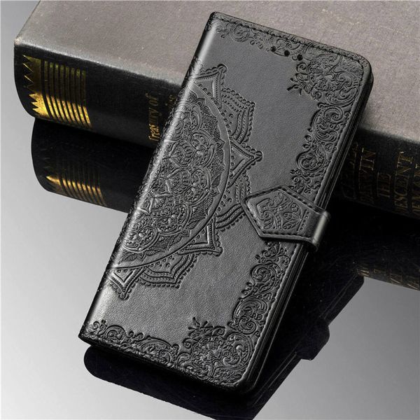 Шкіряний чохол (книжка) Art Case з візитницею для Realme C11 Чорний (145638) 145638 фото