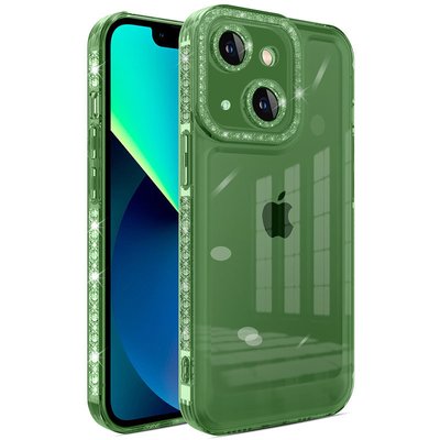 Чохол TPU Starfall Clear для Apple iPhone 14 (6.1") Зелений (254163) 254163 фото