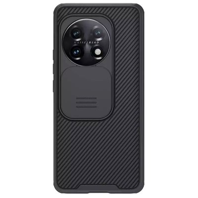 Карбонова накладка Nillkin Camshield (зі шторкою для камери) для OnePlus 11 Чорний / Black (246247) 246247 фото