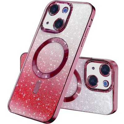 TPU чохол Delight case with MagSafe з захисними лінзами на камеру для Apple iPhone 13 (6.1") Червоний / Red (261347) 261347 фото