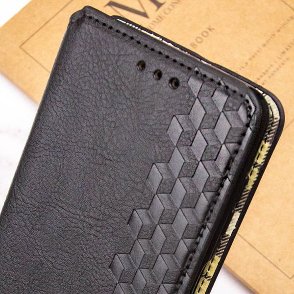 Шкіряний чохол книжка GETMAN Cubic (PU) для Xiaomi 13T Чорний (264711) 264711 фото