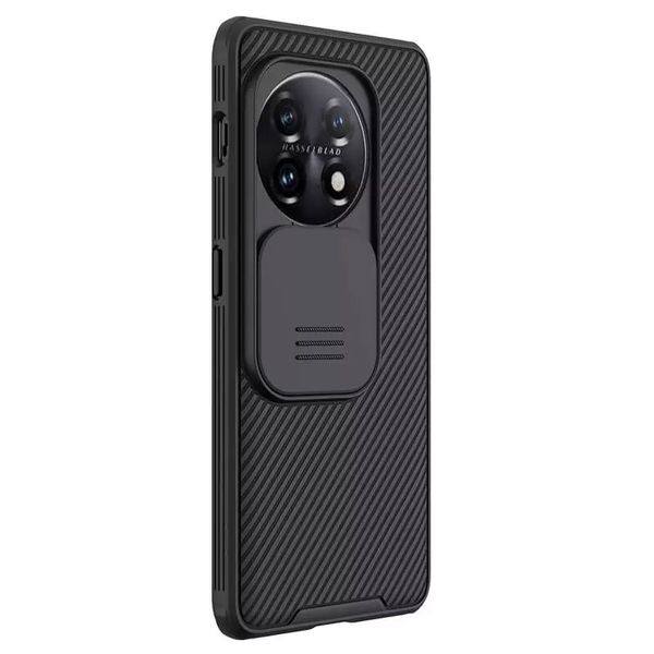 Карбонова накладка Nillkin Camshield (зі шторкою для камери) для OnePlus 11 Чорний / Black (246247) 246247 фото