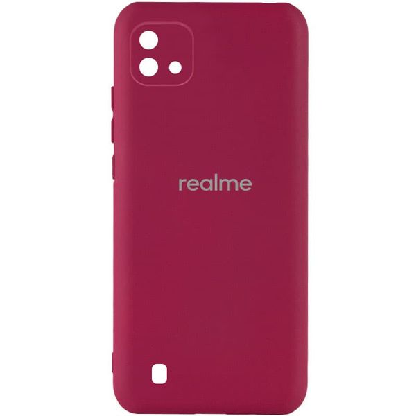 Чохол Silicone Cover My Color Full Camera (A) для Realme C11 (2021) Бордовий / Marsala (207358) 207358 фото