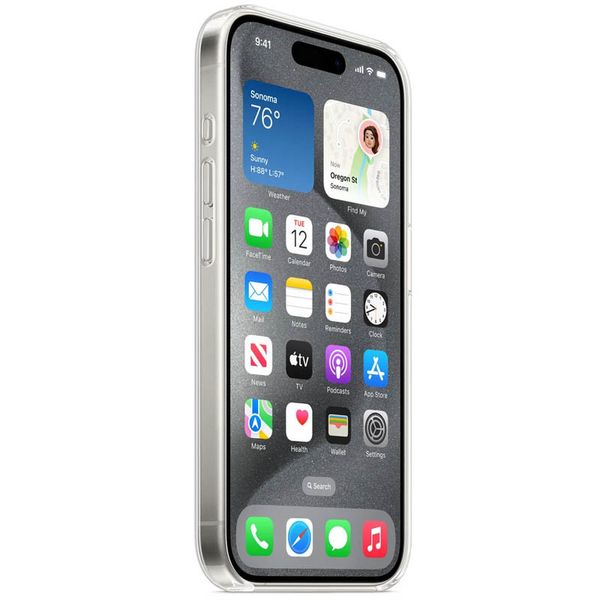 TPU чохол Clear Case with Magnetic safe для Apple iPhone 14 (6.1") Безбарвний (прозорий) (264911) 264911 фото