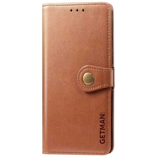 Шкіряний чохол книжка GETMAN Gallant (PU) для Oppo A38 Коричневий (273145) 273145 фото