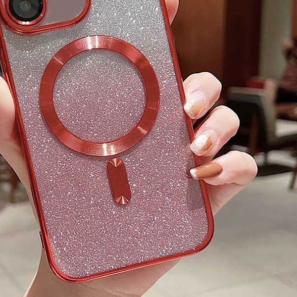 TPU чохол Delight case with MagSafe з захисними лінзами на камеру для Apple iPhone 13 (6.1") Червоний / Red (261347) 261347 фото