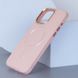 Кожаный чехол Bonbon Leather Metal Style with MagSafe для Apple iPhone 11 Pro Max (6.5") Розовый / Light pink (257179) 257179 фото 3