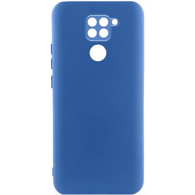 Чохол Silicone Cover Lakshmi Full Camera (A) для Xiaomi Redmi Note 9 4G Синій / Navy Blue (225771) 225771 фото