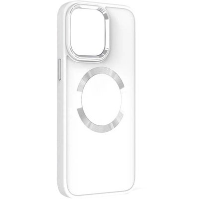 TPU чохол Bonbon Metal Style with MagSafe для Apple iPhone 14 Plus (6.7") Білий / White (251419) 251419 фото