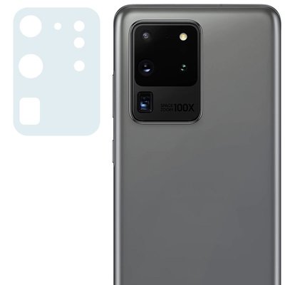 Гнучке захисне скло 0.18mm на камеру (тех.пак) для Samsung Galaxy S20 Ultra Прозорий (193911) 193911 фото