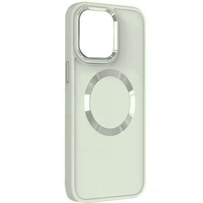 TPU чохол Bonbon Metal Style with MagSafe для Apple iPhone 14 Plus (6.7") Білий / White (251419) 251419 фото